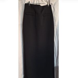 Zara Long Maxi Pencil Skirt — Black (US M)